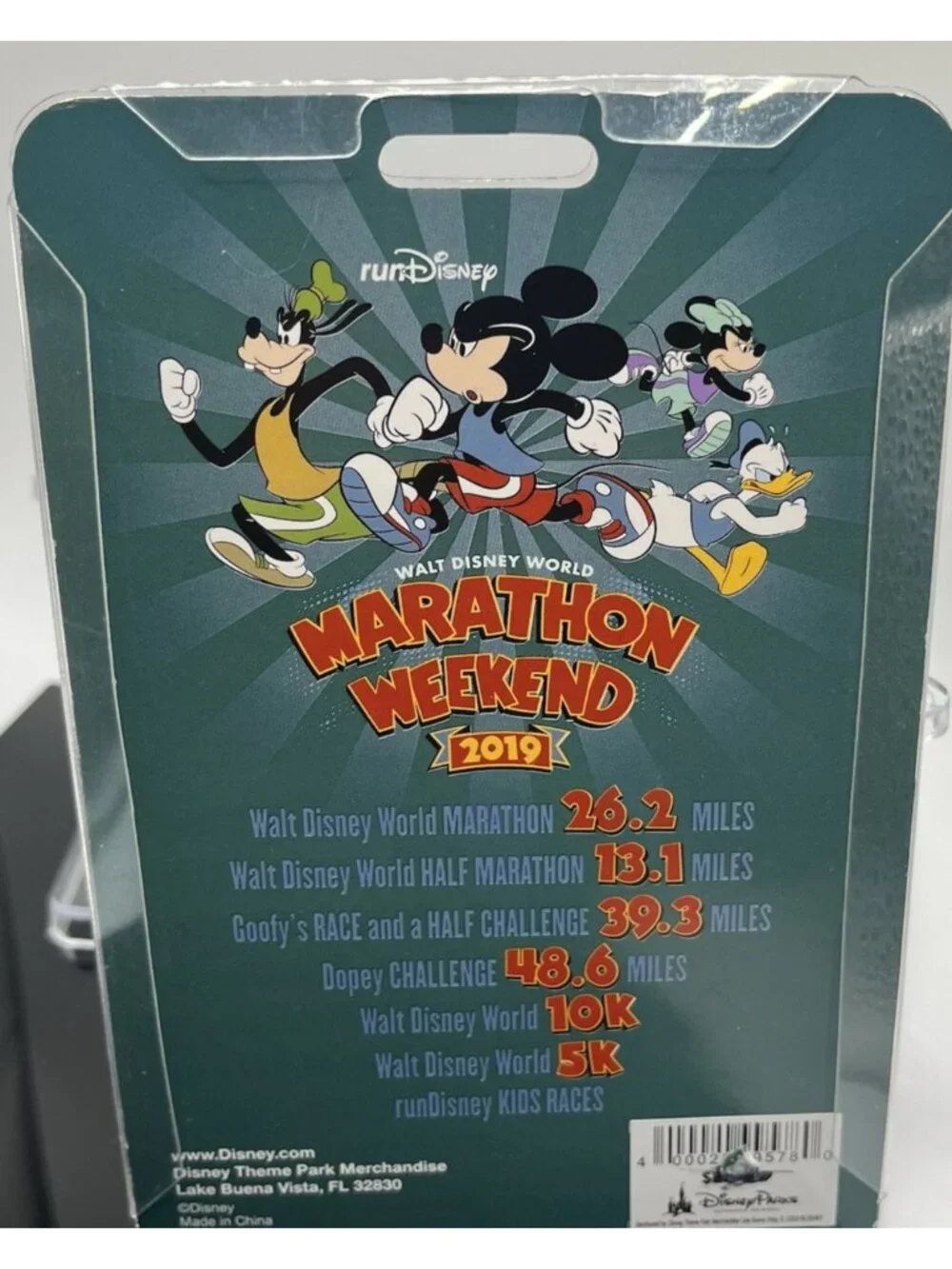 NEW DISNEY PARKS 2019 Run Disney Marathon Weekend Ornament Sneaker Mickey Mouse